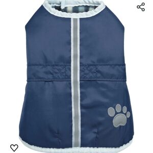 NWOT Zack & Zoey Thermapet Nor'easter Coat, Navy, Small